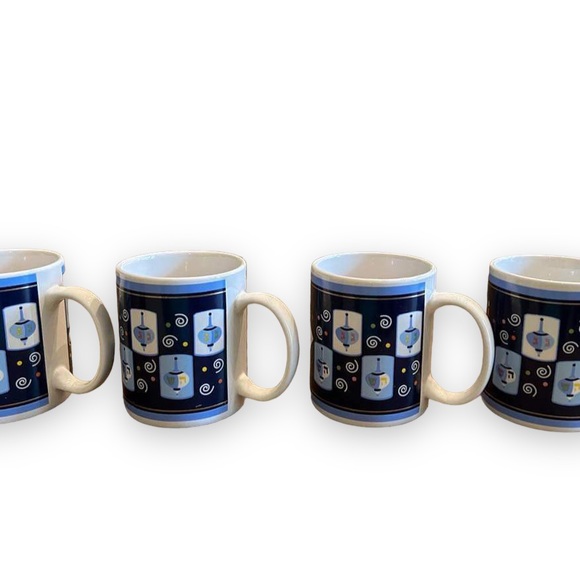 Set of 4 Hanukkah Jacob Rosenthal Judaica Collection 10oz. Coffee Mug Susan Weis - Picture 5 of 5